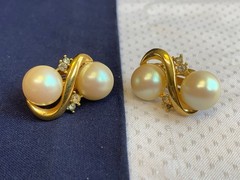 Vtg Clip-On Earring Lot Costume Jewelry Richelieu Lisner Monet Marvella Enamel