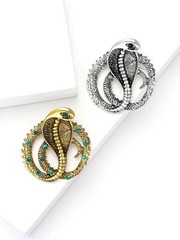 Vintage Art Nouveau Style Fairy Nymph Pendant Brooch Shawl Snake Pin Jewelry