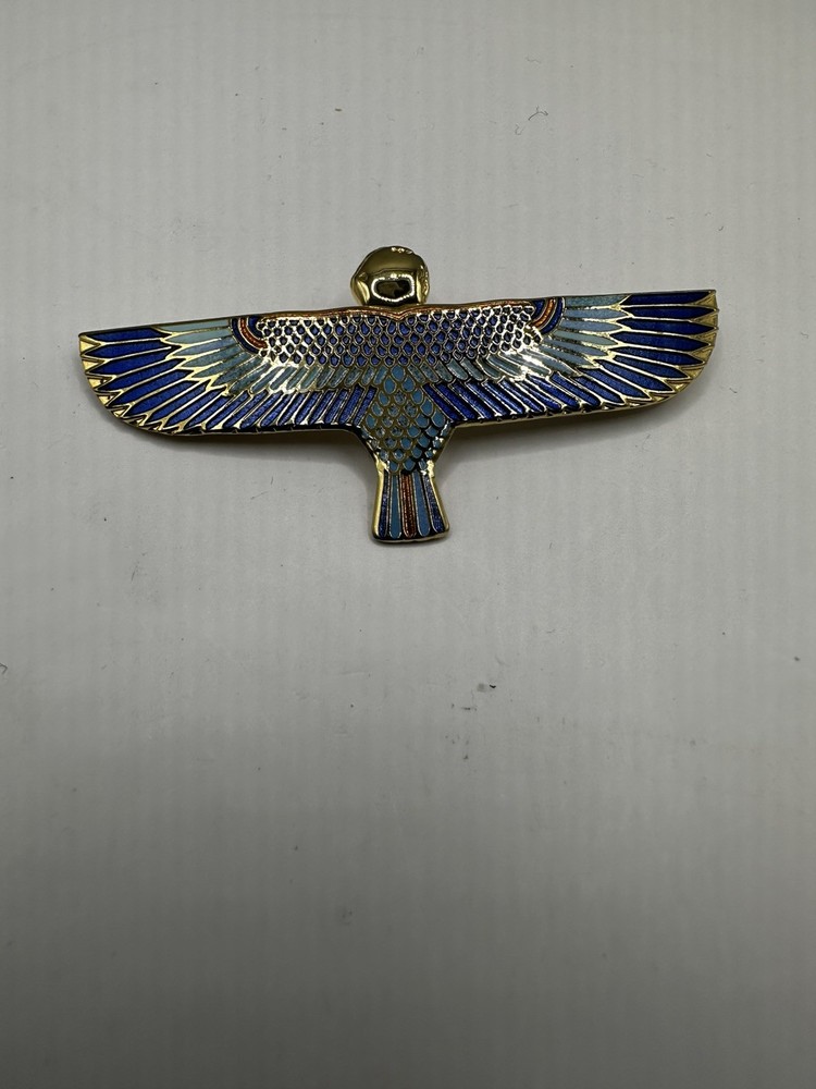 Egyptian Horus God of the Sky TBM Bird Brooch Used Excellent Condition