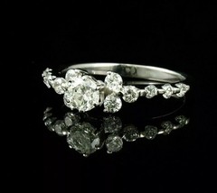Art Deco Style Round Cut Lab Created Diamond 925 Silver Women’s Anniversary Ring