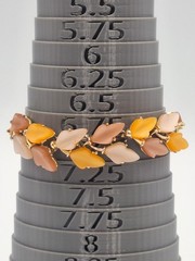 BSK Vintage Resin Bracelet/Earrings Set Fall Leaves Retro Chic Eclectic EUC