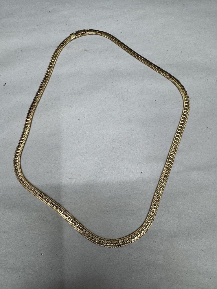 Vintage Lady Remington Gold Tone Serpentine Necklace 21″ 31 Grams
