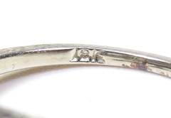 Antique Art Deco 1920’s Diamond 18KW Engagement Ring Size 6 UK-L1/2 EGL USA