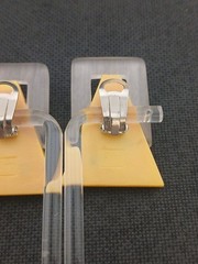 1960 SHARRA PAGANO High End lucite resin clear crystals geometric clip earnings