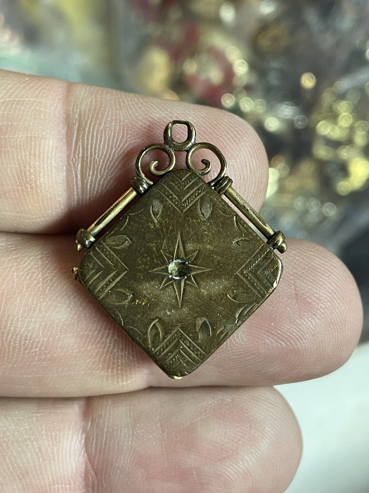 Vintage Carter, Qvarnstrom & Remington Victorian Gold Filled Locket Fob READ