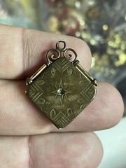 Vintage Carter, Qvarnstrom & Remington Victorian Gold Filled Locket Fob READ