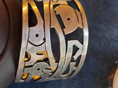 925 LOT TAXCO STERLING BRACELETS- CAGE CHAIN- 313.9 GRAMS