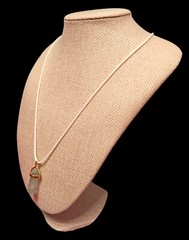 VTG Hexagonal Crystal Gemstone Point Pendant Minimalist Everyday Necklace 19.5″