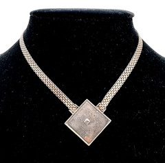 Vintage 925 Silver And Gold Necklace Delicate And Special.