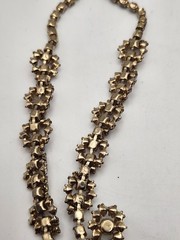 Vintage Light Purple Lilac & AB Rhinestone Necklace & Screwback Earrings Set