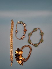 Vintage Lot Of 4 Jewelry Bracelets