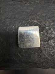 Vintage Sterling Silver Square Monogram Initial Pendant Estate 925