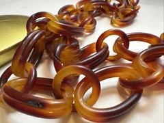 Vintage 24 Inch Lucite Flower Necklace