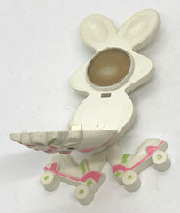 VINTAGE 1974 AVON Rapid Rabbit Roller skate Bunny PinPal pin Fragrance glace
