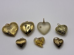 Large Vintage Heart Lot of Necklaces, Bracelets, Brooch’s, Earrings & a Ring 42