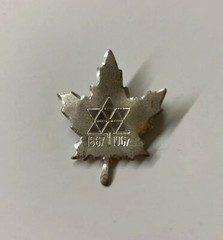 Canadian CENTENNIAL 1867-1967 Sterling Silver Pin – RARE – See Desc.