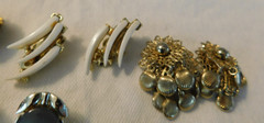 Vintage Earrings Large Lot WEISS CORO COVENTRY MONET Rhinestones 16 Pairs