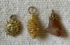 Boho Costume Jewelry Lot Of 11 Pieces Some Vintage Wood Leather Stone