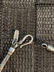 Vintage JTV Sarda Sterling Silver 925 Wheat Snake Chain w/ Filigree Sarda Cross