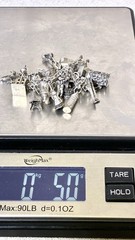 Vtg 800 Silver Charm Bracelet 900 Charms Travel Italy Europe Gondola Eiffel 50g