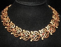 Vintage 90s Past Times Renaissance Style Collar Necklace Rhs Seed Pearl Beads PT