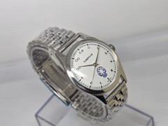 HMT Gandaberunda Mechanical Watch 17 Jewels White Dial Transparent Caseback