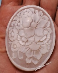 Cameo handmade Victorian model, without pantograph, great realism. 60x 45 mm