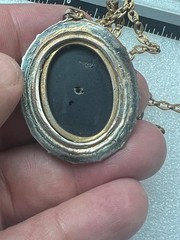 Black Brass Pendant Charm Necklace Jewelry (H2025H)