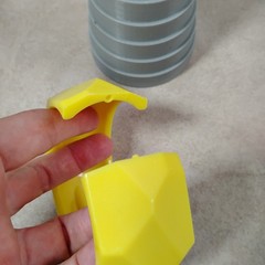 All Vintage Lot Of 6 Yellow Bangle Bracelet Spacers Chunky Hinge Plastic Acrylic