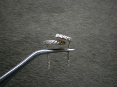 Different Color Unknown Stone Vintage Sterling Silver Post Stud Earrings 1.2g