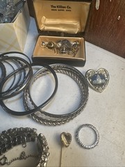 Vintage-Antique Jewelry Lot Mix Unsearched Grabbed From Large Box Randomly