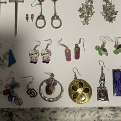 Vintage Modern Mixed Lot Earrings (32) Pairs (19) Singles