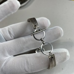 Estate Oneida Silversmith Spoon Bracelet Unique Homemade Silverplate Jewelry