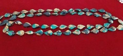5pc Necklace Lot Enamel Acrylic Metal Rice Pearls Multi Strand Pastel Art Beads