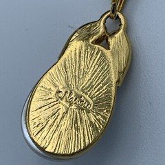 Napier Gold Tone Chain Necklace With A Teardrop Pearl Pendant 3-595