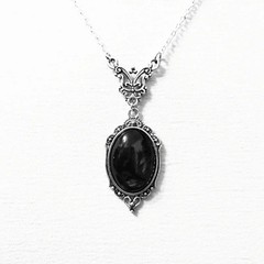 Vintage Red Stone Pendant Necklace Silver Ox Oval Boho Jewelry for Women