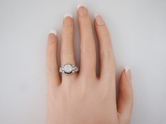 Art Deco Antique 3.20 Ct Diamond Vintage Engagement Ring 925 Sterling Silver