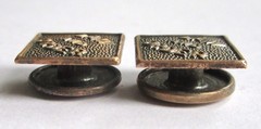 LAW AND ORDER Antique Collar or Cuff Buttons