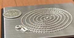 NOT AVAILABLE ! 925 19” READ ! Dainty Link Sterling Silver Necklace Chain