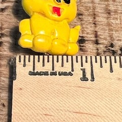 Vintage Yellow Cartoon Dog Brooch Pin Cute Puppy Novelty