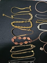 mixed metal materials bracelet lot 20