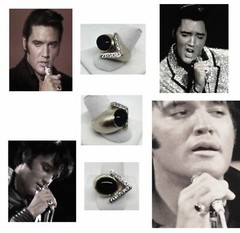ELVIS 1968 COME BACK SPECIAL LEATHER SUIT RING CUSTOM MADE