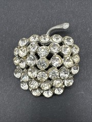 Vintage Rhinestone Fruit Brooch J42