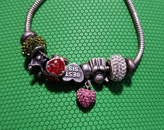 Vintage Sterling Silver Charm Bracelet Michael Anthony MA 25g