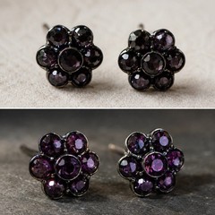 Vintage Floral Stud Earrings