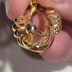 VTG Colorful Cabochons Goldtone Multi Color Swoop Brooch Pin Unsigned Unique