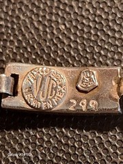 Mexican Sterling Silver Taxco 7 1/2 Inche Bracelet With Inlay.