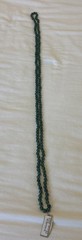 Vintage Malachite Green Stone Necklace Knotted 30” NWT