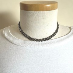 Vintage Silver Braided Necklace Used Not specified