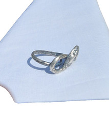 Vintage Mexico Taxco Sterling Silver Snake Adjustable Ring 925 Designer Delfino
